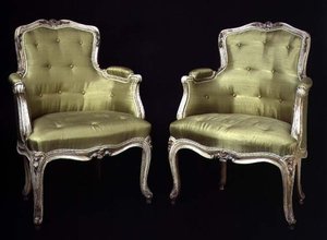 Louis XV small painted chairs